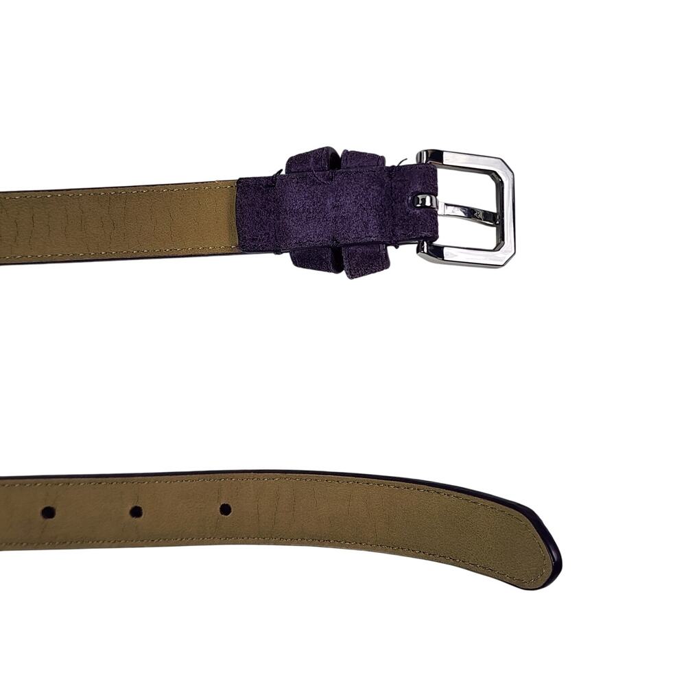 Talbots Womens Purple Suede Leather Belt Size Large – Workwear, Office Siren - Picture 7 of 8